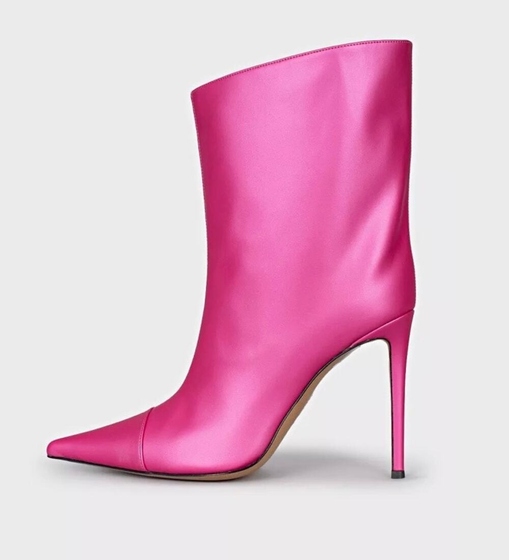 NWB Alexandre Vauthier Raquel 105 Pink Ankle Boots - EU 40